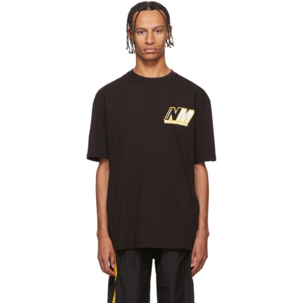 NAPA by MARTINE ROSE Insignia Ocelot Logo Tee BLACK